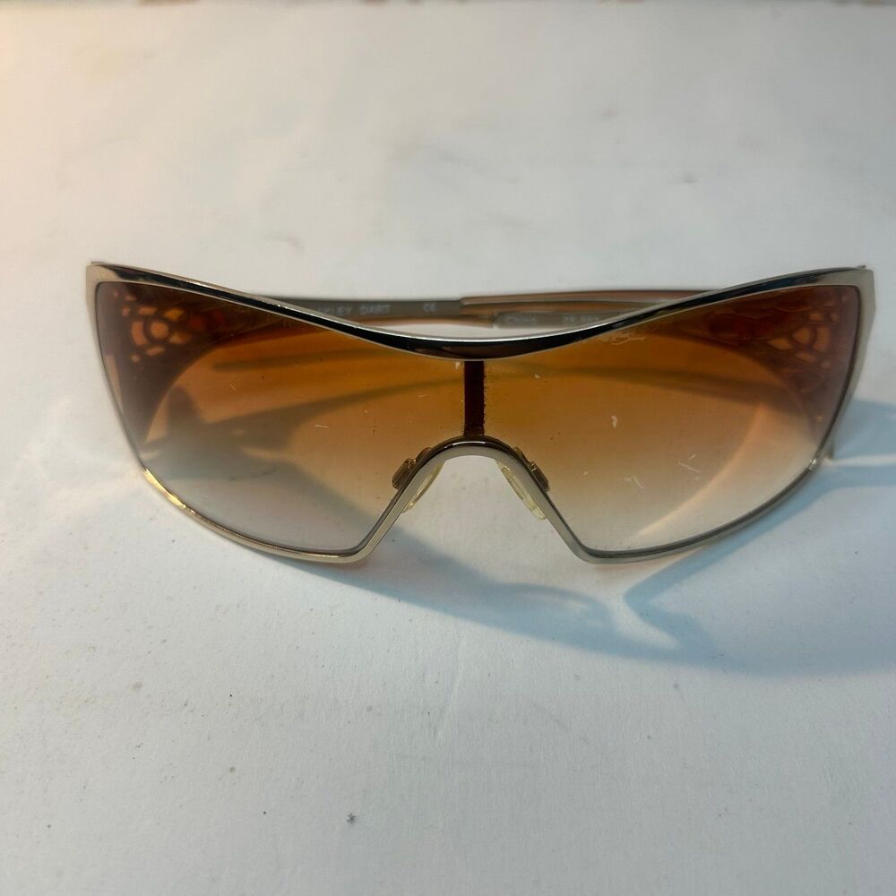 Oakley Dart Sunglasses 05-663 Women’s Y2K Bronze Shield Wrap Sunglasses